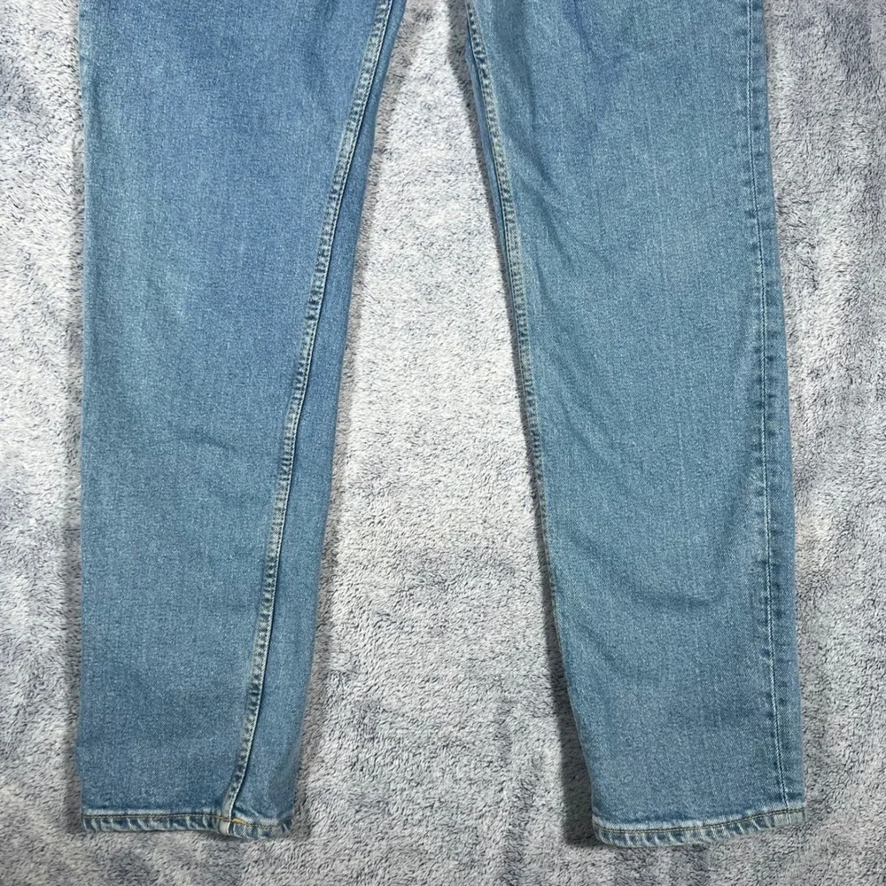H&M Slim Fit Jeans Mens 34x32(30) Light Wash Blue Denim Stretch Pants 1024256 7